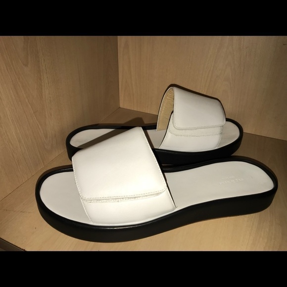 New Rag & Bone white leather slides size 39 - Picture 2 of 4